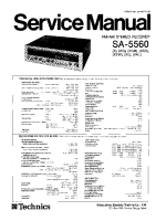 Technics - SA-5560 - Service manual 